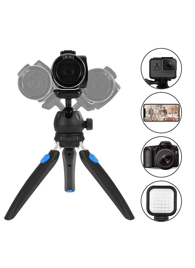 ANDOER - H20 Mini Tabletop Tripod Portable Foldable Phone Camera Tripod Stand with Removable Ball Head with 1/4 Inch Screw - Image 1