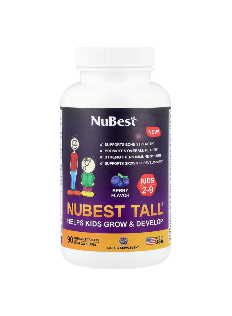 Tall®, Kids 2-9, Berry, 90 Chewable Tablets