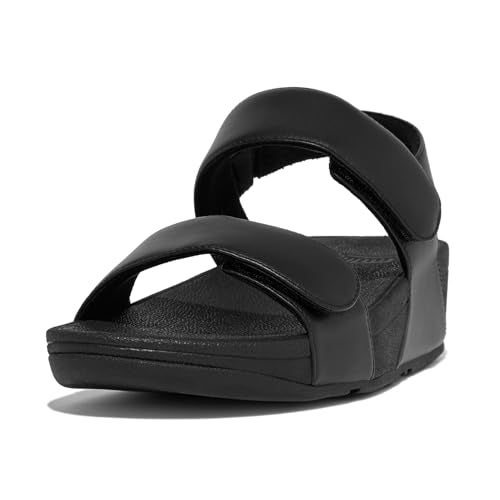 FitFlop صندل فلات برباط كاحل للنساء من فيتفلوب، أسود بالكامل، 5 - Image 2