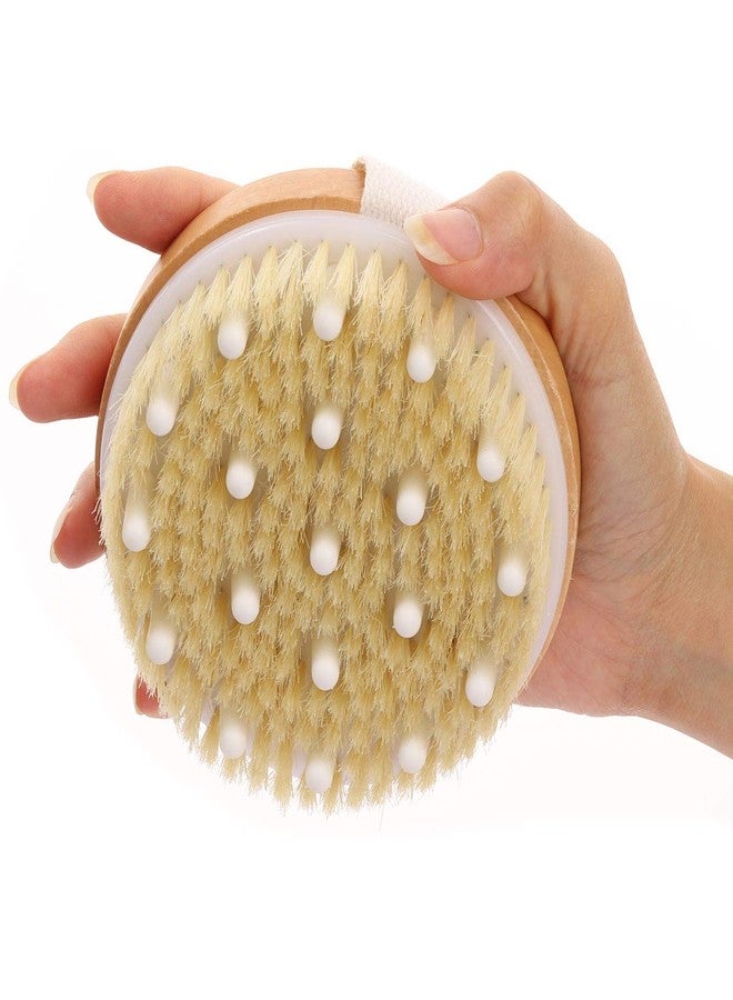 LoveBB 2-Pack Dry Body Brushes with Lymphatic Massage Nodes | Exfoliating Skin Brush for Cellulite Reduction & Circulation Boost | Bamboo Dry Brushing Tool Use on All Skin Types - Image 4