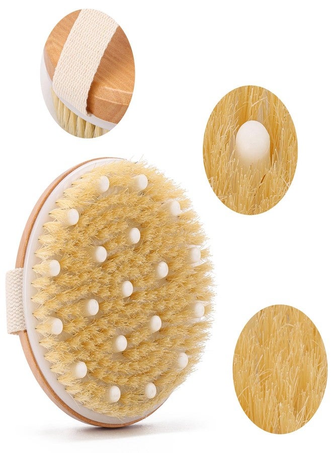 LoveBB 2-Pack Dry Body Brushes with Lymphatic Massage Nodes | Exfoliating Skin Brush for Cellulite Reduction & Circulation Boost | Bamboo Dry Brushing Tool Use on All Skin Types - Image 3