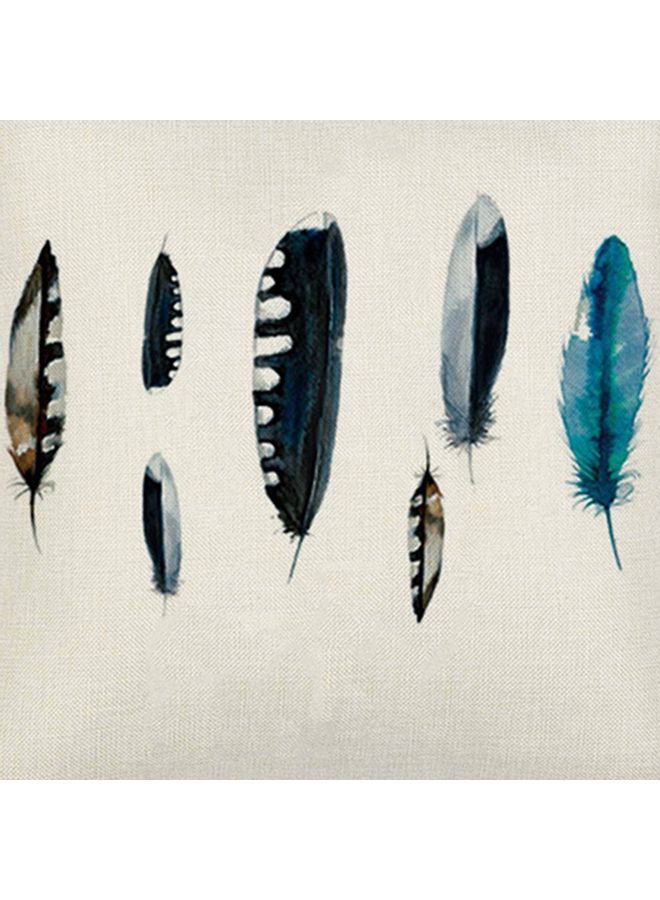 NIBEMINENT Printed Cotton Cushion Cover Multicolour 25x25cm - Image 1