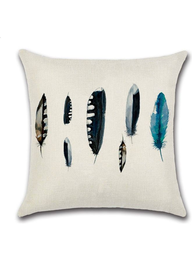 NIBEMINENT Printed Cotton Cushion Cover Multicolour 25x25cm - Image 2