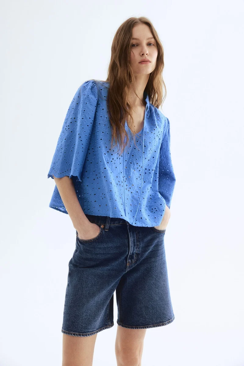 H&M Broderie anglaise blouse