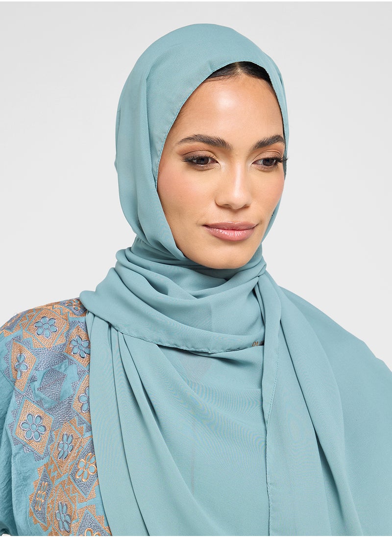 hayas closet Printed Flared Sleeve Abaya  - Image 4