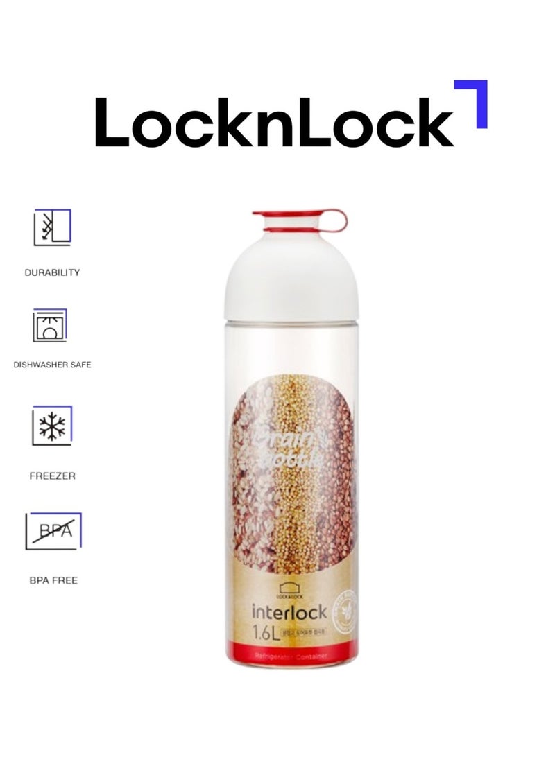 LOCK & LOCK LocknLock 1.6L Interlock Grain Container – BPA-Free Food Storage with Clear Body for Easy Visibility  - Image 1