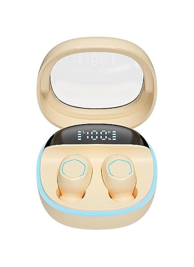 Generic Wireless Nude Small Earbuds For Small Ear Canals Micro Headphones Tiny Smallest Ear Buds For Small Ears Mini Bluetooth Small Discreet Earbuds Ear Buds Earphones Invisible Headphones Headset  - Image 1