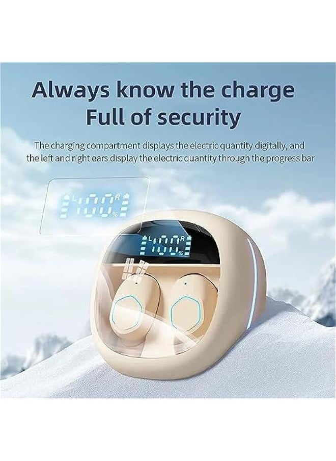 Generic Wireless Nude Small Earbuds For Small Ear Canals Micro Headphones Tiny Smallest Ear Buds For Small Ears Mini Bluetooth Small Discreet Earbuds Ear Buds Earphones Invisible Headphones Headset  - Image 3
