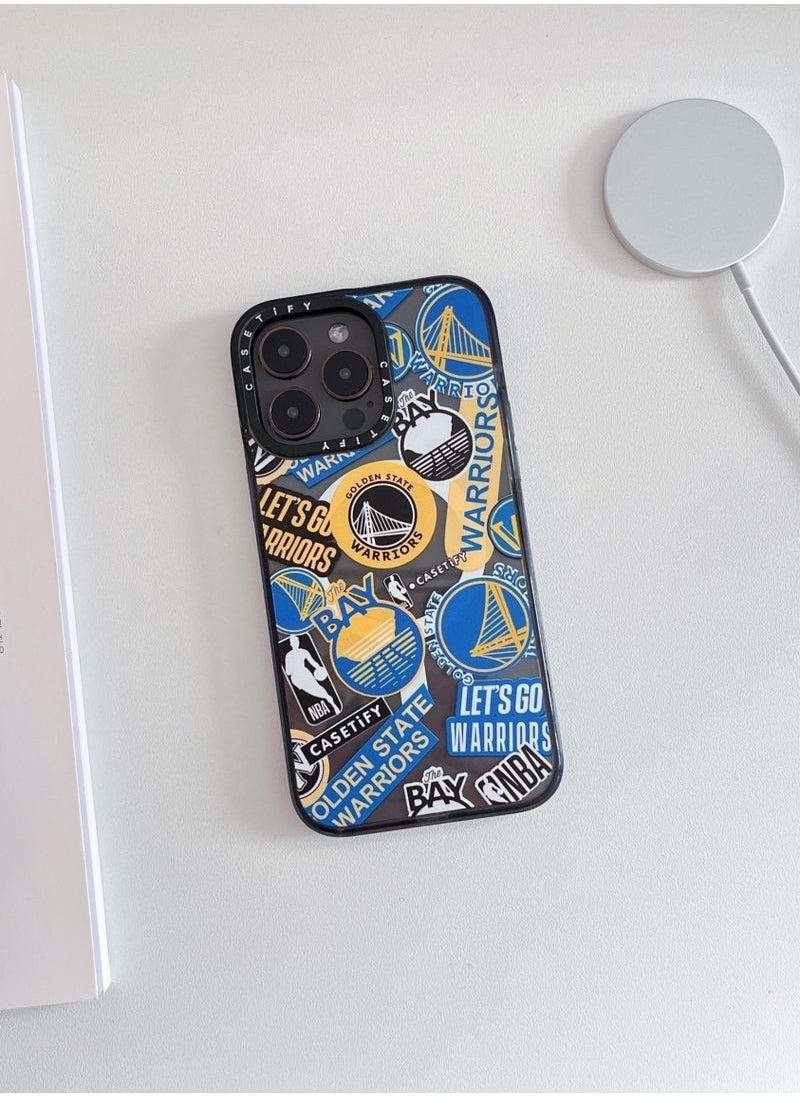Casetify Apple iPhone 15 Pro Max Case,Warriors Magnetic Adsorption Phone Case - Semi transparent  - Image 2