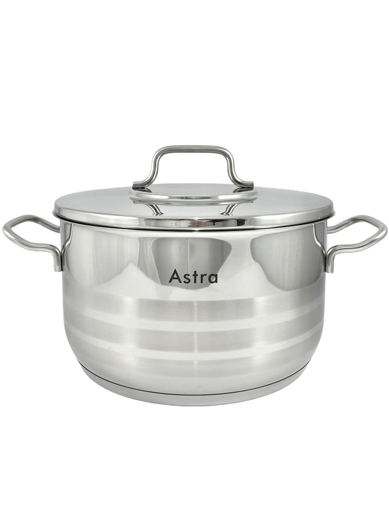 ASTRA Premium Stainless Steel Casserole – 26 x 16 cm – 8.4L – Large Capacity Cookware for Family Meals, Roasts & Stews - Image 2
