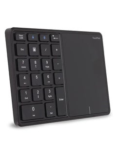 Generic 2.4G Wireless Numeric Keypad with Touchpad, 22 Keys Portable Bluetooth Number Pad, Financial Accounting USB C Rechargeable Number KeyboardBlack  - Image 1