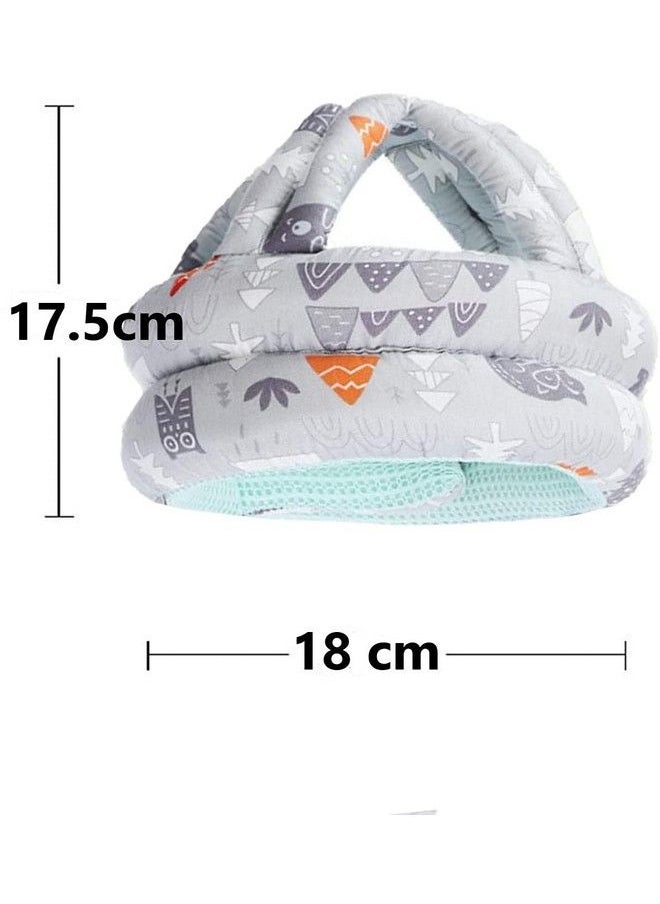 Syga Baby Helmet Toddler Head Protector Upgrade Infant Safety Helmet Hat Breathable Head Drop Protection For Boys Girls Learn To Walk Crawling Adjustable Headguard Protective Productsgrey Forest  - Image 3