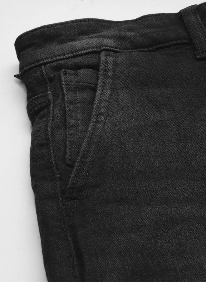 شركة المرآب الهندية جينز سكيني رجالي أسود بخصر متوسط من ذا إنديان جراج كو - Image 5