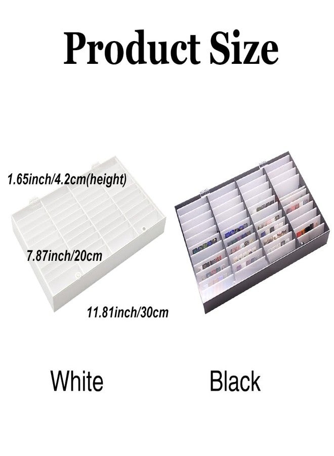 StepOK Nail Art Display Box, Press On Nails Box, 44 Dividers Fake Nail Art Organizer Holder for Nail Salon - Image 5