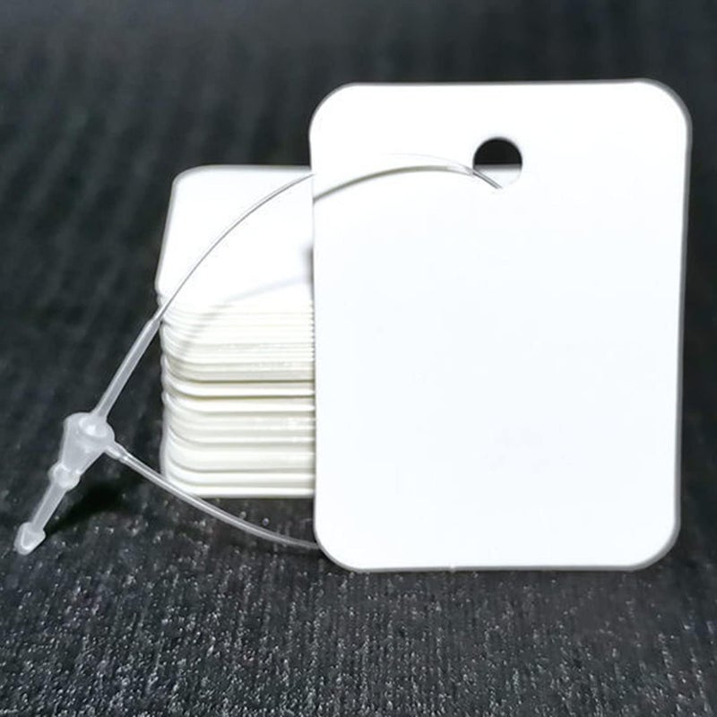 Generic MFH 315Inch Pin Security Loop 8cm315inch White and Black Plastic Fastener Hang Tag Snap Lock for Retail Store Clothing 300 - Image 3