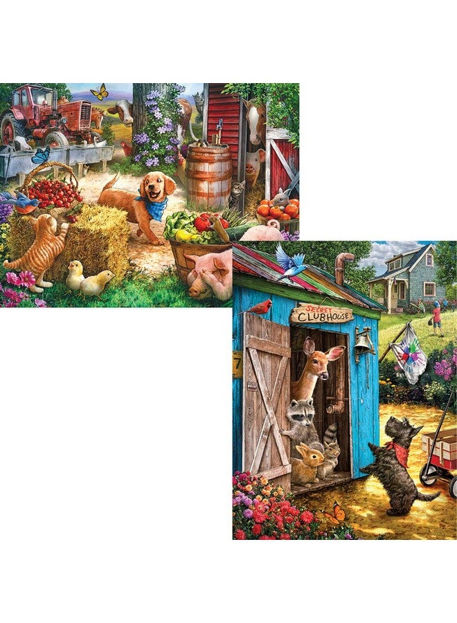 Bits and Pieces - Value Set of Two (2) - 500 Piece Jigsaw Puzzles for Adults - Hide and Seek, What’s The Password Jigsaws by Artist Larry Jones - 18” x 24” - Image 2