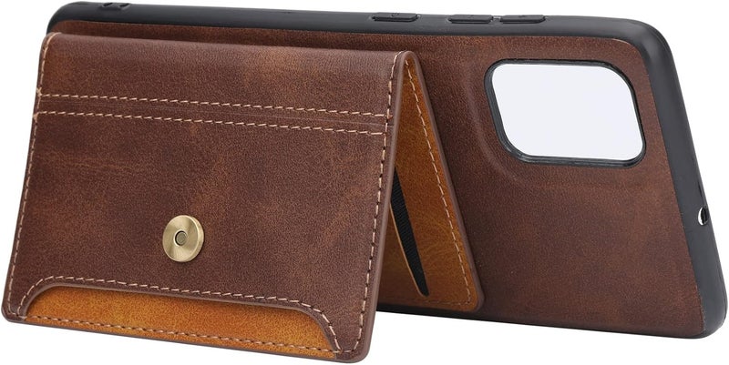 Wallet Case for Samsung Galaxy S24 Ultra/S24 Plus/S24, All-Inclusive Protection Magnetic Flip Card Slot Retro Leather Phone Cover with Stand Function (S24,Red) - Image 2