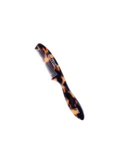Zeus Large Mustache Comb 5" X 0.75" Best Handmade Sawcut Moustache Comb With Extended Handle (Tortoiseshell) P12  - Image 2