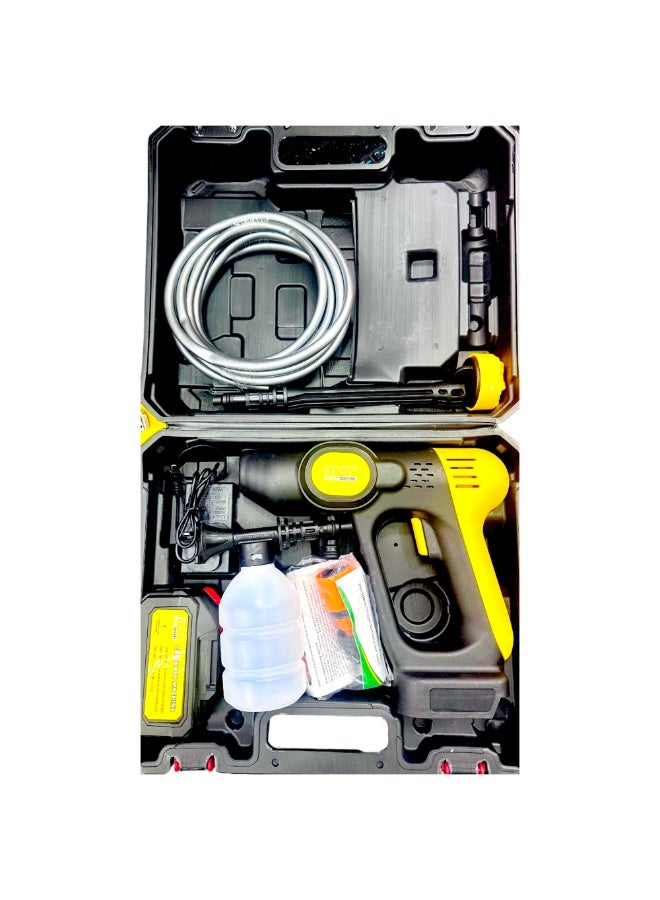 Denx High Pressure Washer 21V - Car Washing Machine - Cordless Portable Electric Water High Pressure Washer Gun, Used for Floor Cleaning of Car Washes and Garden Watering | 180W - Image 1