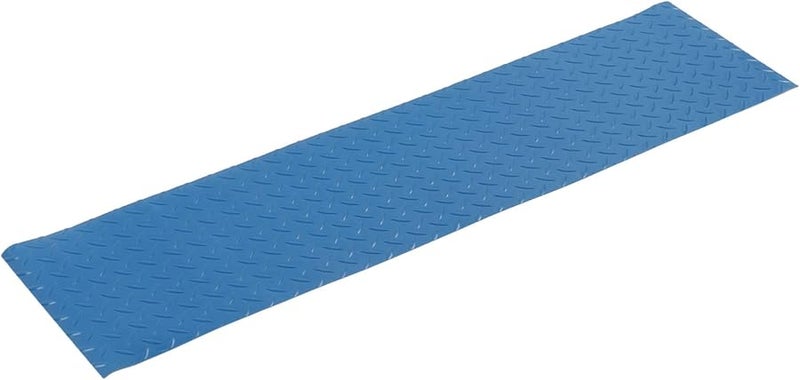 Herringbone Pool Ladder Mat Foldable Sturdy Rubber Replacement Pad for Swimming Pools Blue - Image 4