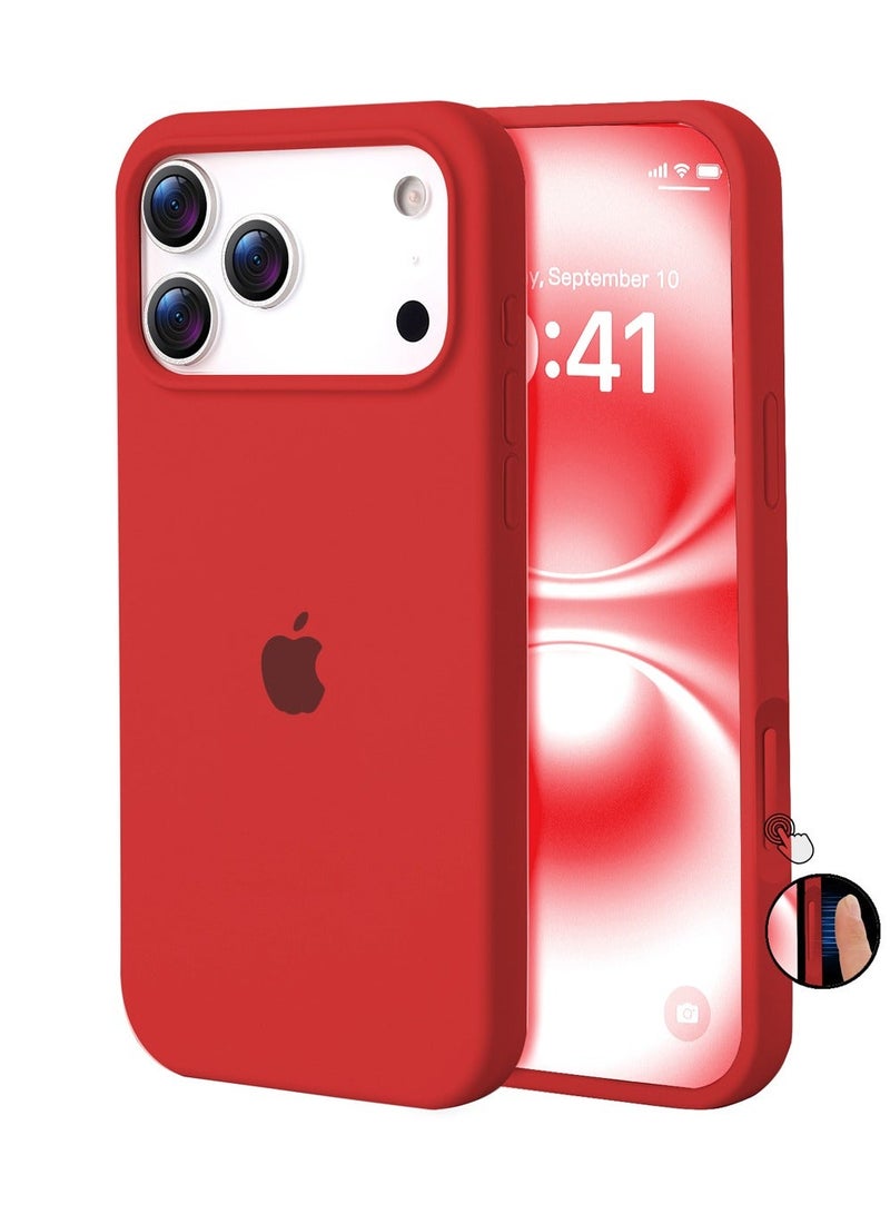 ULELAY iPhone 17 Pro Max Protective Case, Silicone Material, Shock-Resistant with Camera Lens Protection and Control Button Coverage, Anti-Shock Mobile Phone Protective Cover, Compatible with MagSafe Accessories - Image 1