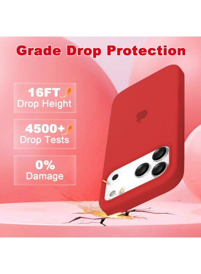 ULELAY iPhone 17 Pro Max Protective Case, Silicone Material, Shock-Resistant with Camera Lens Protection and Control Button Coverage, Anti-Shock Mobile Phone Protective Cover, Compatible with MagSafe Accessories - Image 3
