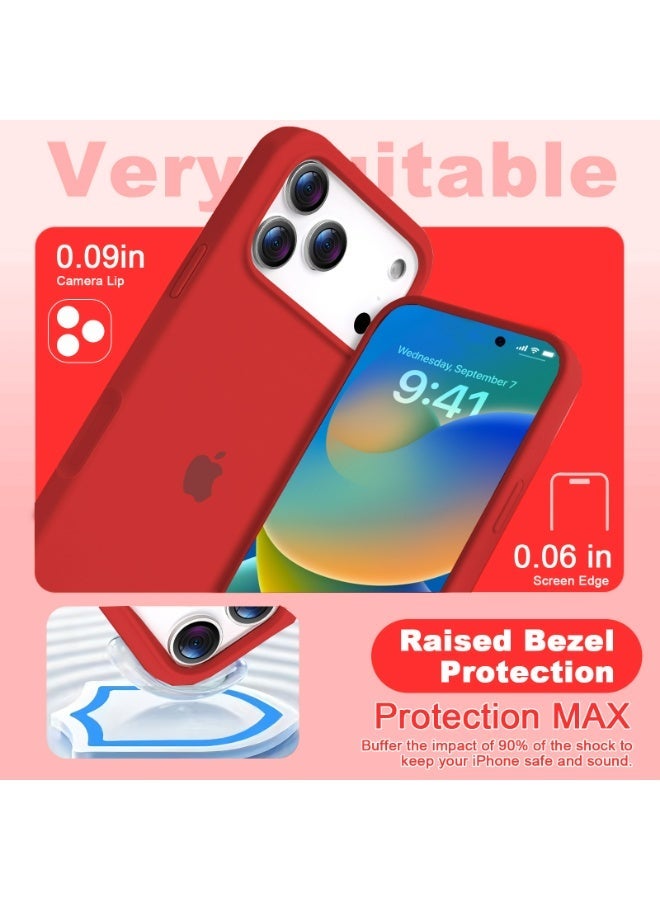 ULELAY iPhone 17 Pro Max Protective Case, Silicone Material, Shock-Resistant with Camera Lens Protection and Control Button Coverage, Anti-Shock Mobile Phone Protective Cover, Compatible with MagSafe Accessories - Image 4