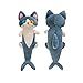 FANGYU Cute Plush Shark cat Toy Cartoon Soft Stuffed Shark cat Pillow Long Throw Sleeping Pillow Gifts for Kids 50cm196in - Image 3