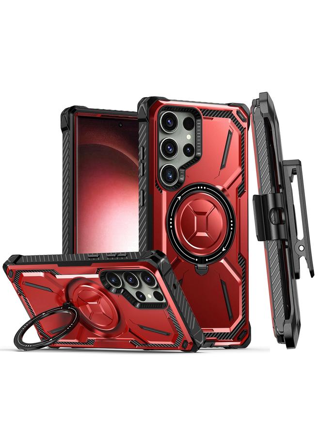 erorex Case For Samsung Galaxy S23 Ultra 5G Armor Series Holder Phone Case with Back Clip - Image 1