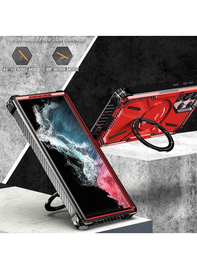 erorex Case For Samsung Galaxy S23 Ultra 5G Armor Series Holder Phone Case with Back Clip - Image 4