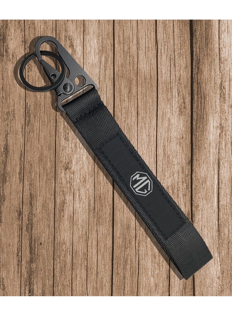 ام جي سلسلة مفاتيح بحزام من القماش، سلسلة مفاتيح سيارة عالية الجودة - Image 1