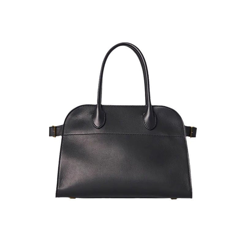 Therow Classic Margaux10-Inch Simple Shoulder Crossbody Tote Bag Commuter Cowhide Bucket Bag - Image 5