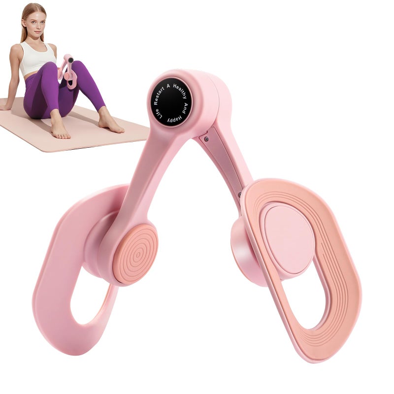 SirDone Thigh Trainer for Women 360 Adjustable Pelvic Floor Muscle Trainer Inner Thigh Exerciser MultiFunction Home Gym Equipment for Hip Leg Arm Yoga WorkoutsPink - Image 2