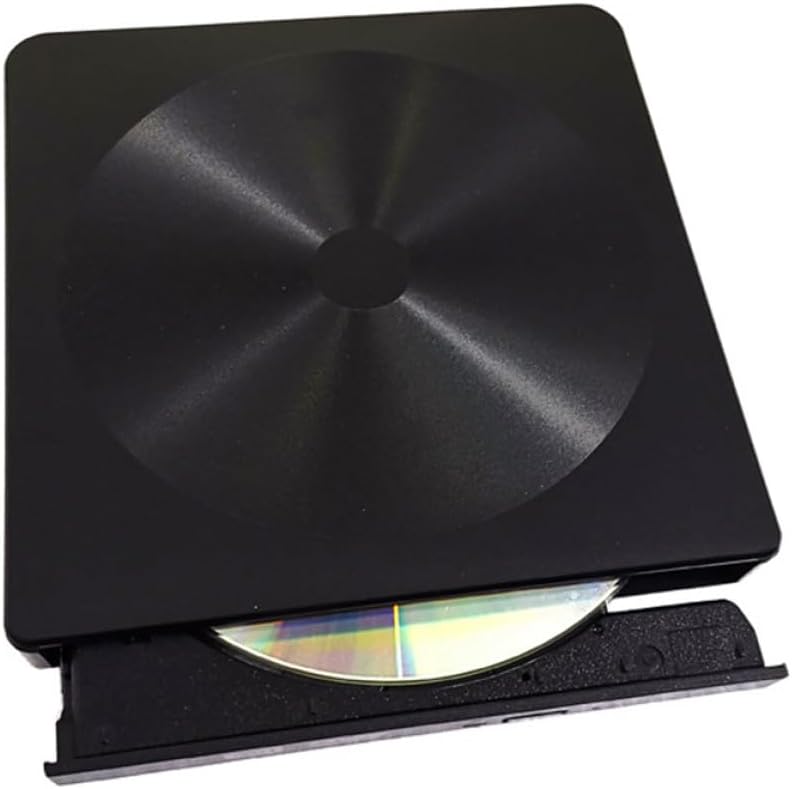 Typec External DVD Drive and CD Drive for Laptop, Multifunctional USB Optical Disc Burner Compatible with Windows, Portable Black External Disc Reader for Travel and Office - Image 4