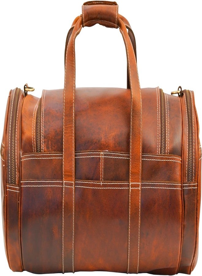 NATURALS EXPORT Premium Tan Duffle Bag: Durable, Stylish Travel and Sports Duffle for Men and Women 20 Inch - Image 3