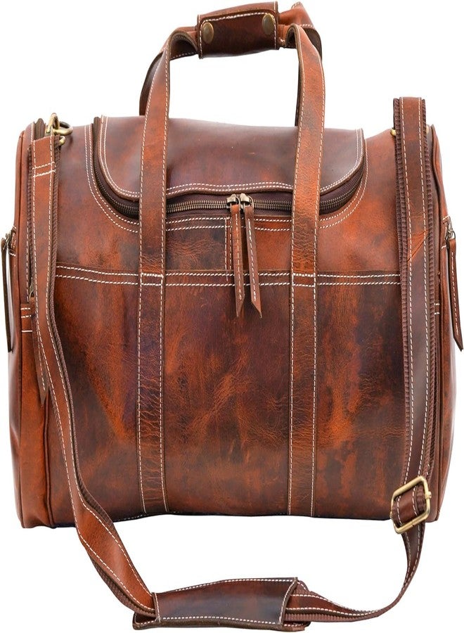 NATURALS EXPORT Premium Tan Duffle Bag: Durable, Stylish Travel and Sports Duffle for Men and Women 20 Inch - Image 2