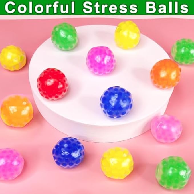 Moonmen Party Favors for Kids Birthday Supplies Christmas Goodie Bag Stuffers Classroom Treasure Box Carnival Prizes Bulk Treat Gift Trinkets Pinata Filler Stuff (12 pcs Colorful Stress Balls) - Image 4