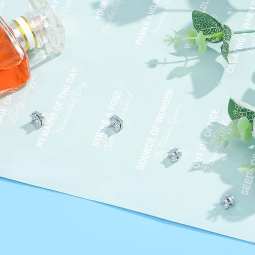 NEWITIN 2 Pairs Stainless Steel Magnetic Stud Earrings for Men Clip on Earring Magnetic Earring Unisex Non Piercing CZ Magnet Studs Diamond Earrings for Women Men - Image 3