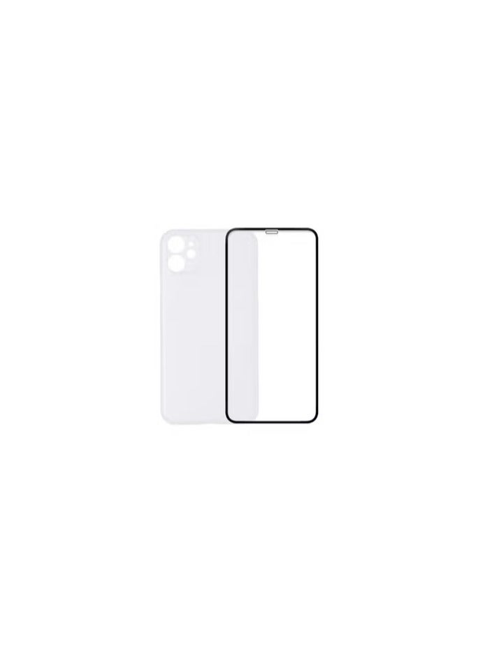 CATANES 2Pack for iPhone 11 Slim Case Ultra Lightweight Frosted Skin Cover Camera Protection Design with Clear Screen Protector White - Image 2