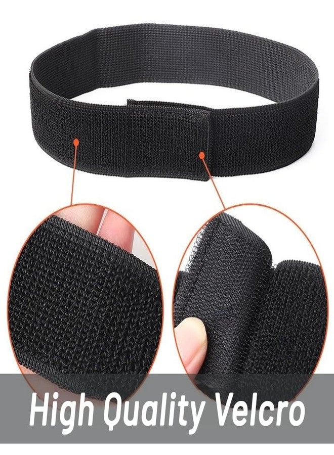 Yopolaz 4 Pack Elastic Band with Velcro - Soft Elastic Ankle Straps for Cycling Climbing Hiking - 11.81 Inch Adjustable Fastening Cable Straps for Organize and Storage (Black x 4) - Image 4
