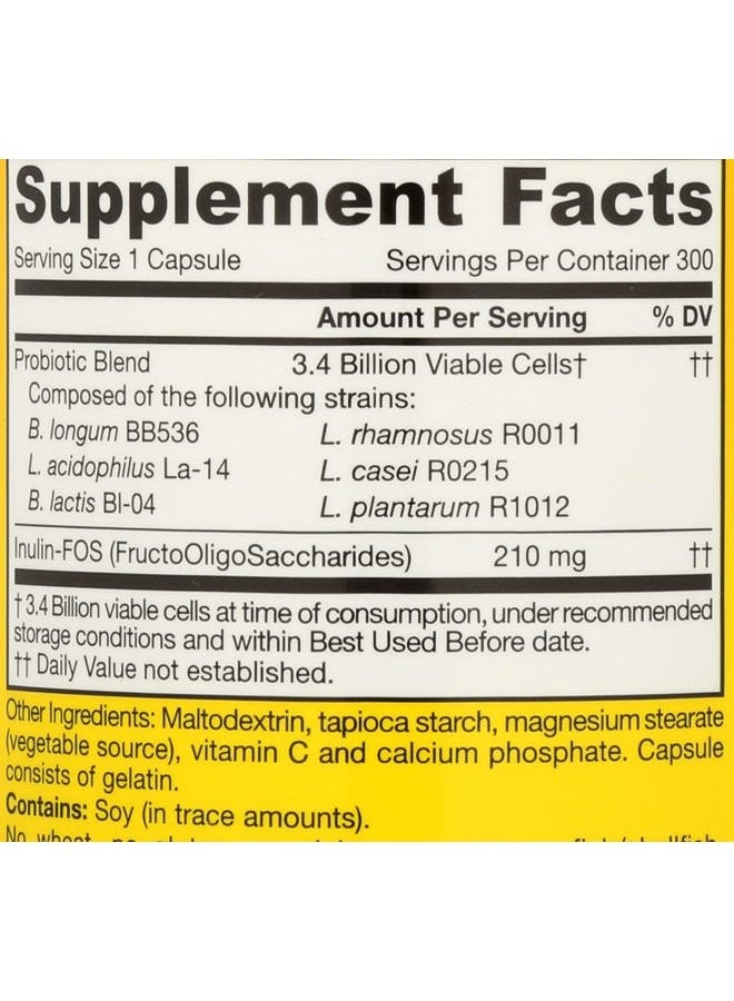 jarrow formulas , Dophilus Plus FOS Capsules, 300 Count - Image 3