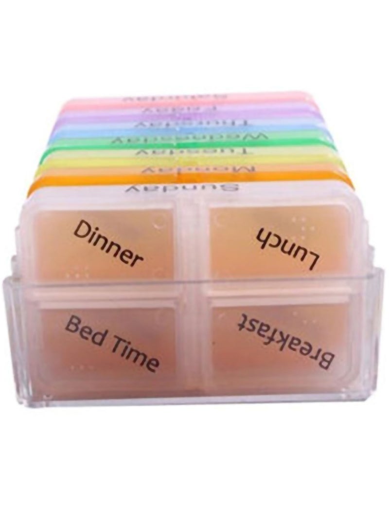 SYOSI Portable Medicine Storage Case Multicolour 7.5x4.5centimeter - Image 1