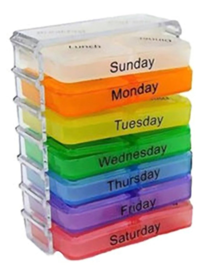 SYOSI Portable Medicine Storage Case Multicolour 7.5x4.5centimeter - Image 5