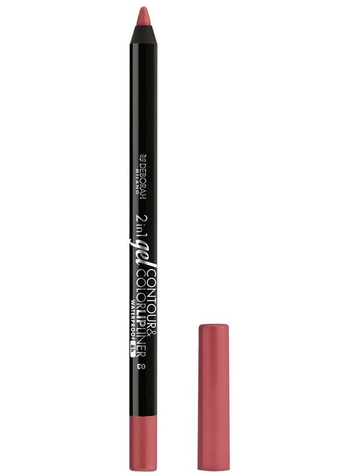 DEBORAH 2IN1 GEL CONTOUR&COLOR LIPLINER WP NO.03 Dusty Pink 