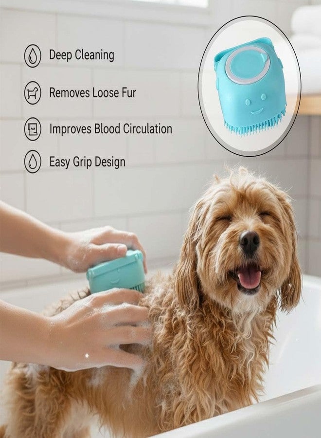 Pets Empire 5-in-1 Dog & Cat Grooming Combo - Pet Shampoo, Self-Cleaning Slicker Brush, Silicone Bath Dispenser, Nail Clipper & Professional Grooming Kit for All Breeds - Image 4
