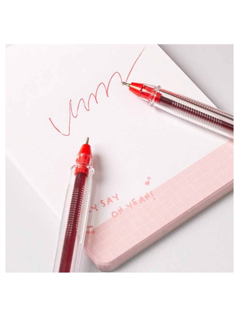 Deli 50-Piece Q99 Ballpoint Pen With 0.7mm Mini Tip Red Ink - Image 5