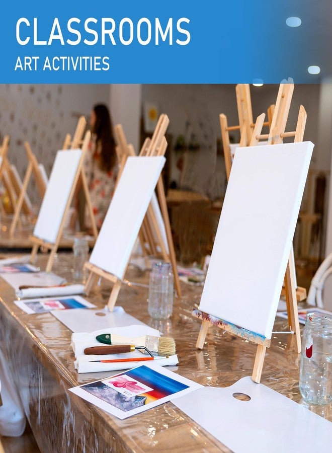 Falling in Art 16 Inch Wood Easel Stand, Tabletop Display Stand A-Frame Artist Easel for Painting Canvas, Portable Photo, Picture and Sign Holder (8 Pack) - Image 5