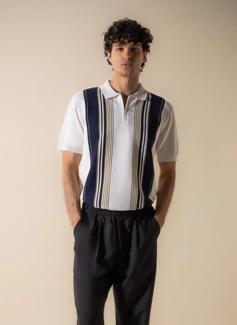 شايبس CONTRAST STRIPE POLO SHIRT