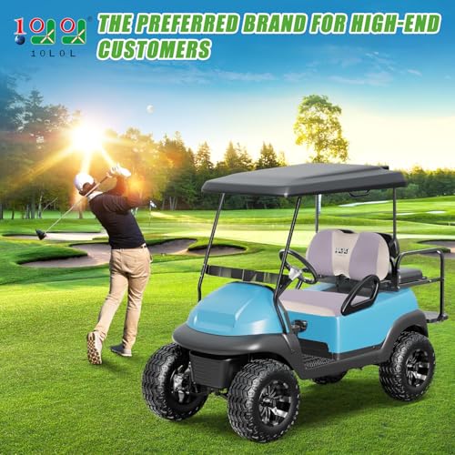 10L0L Golf Cart Seat Covers Universal for Yamaha Club Car Precedent Standard Front Seats, Breathable Mesh Bench Seat Cover, No Drilling Seat Cushion, All-Season Comfort Cool in Summer & Warm in Winter - Image 2