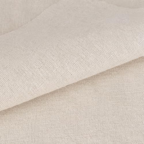 LOVOUS 8 PCS Linen Embroidery Fabric, Pre-Cut Solid Color 12 × 12 Inch Square Needlework Fabric, Sewing Quilting Cloth for DIY Garment Crafts, Embroidery Project, Natural White - Image 5